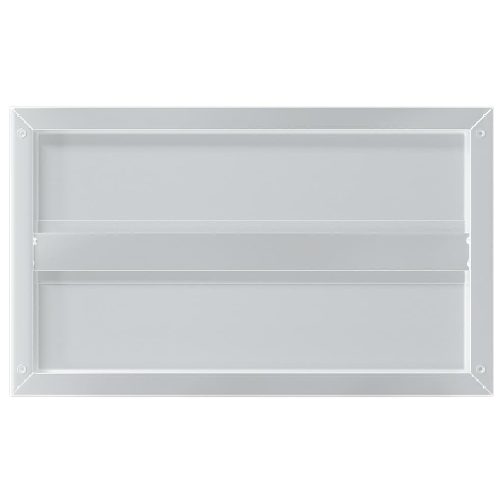 Prateleiras de parede 2 pcs 50x30x3 cm aço inoxidável prateado