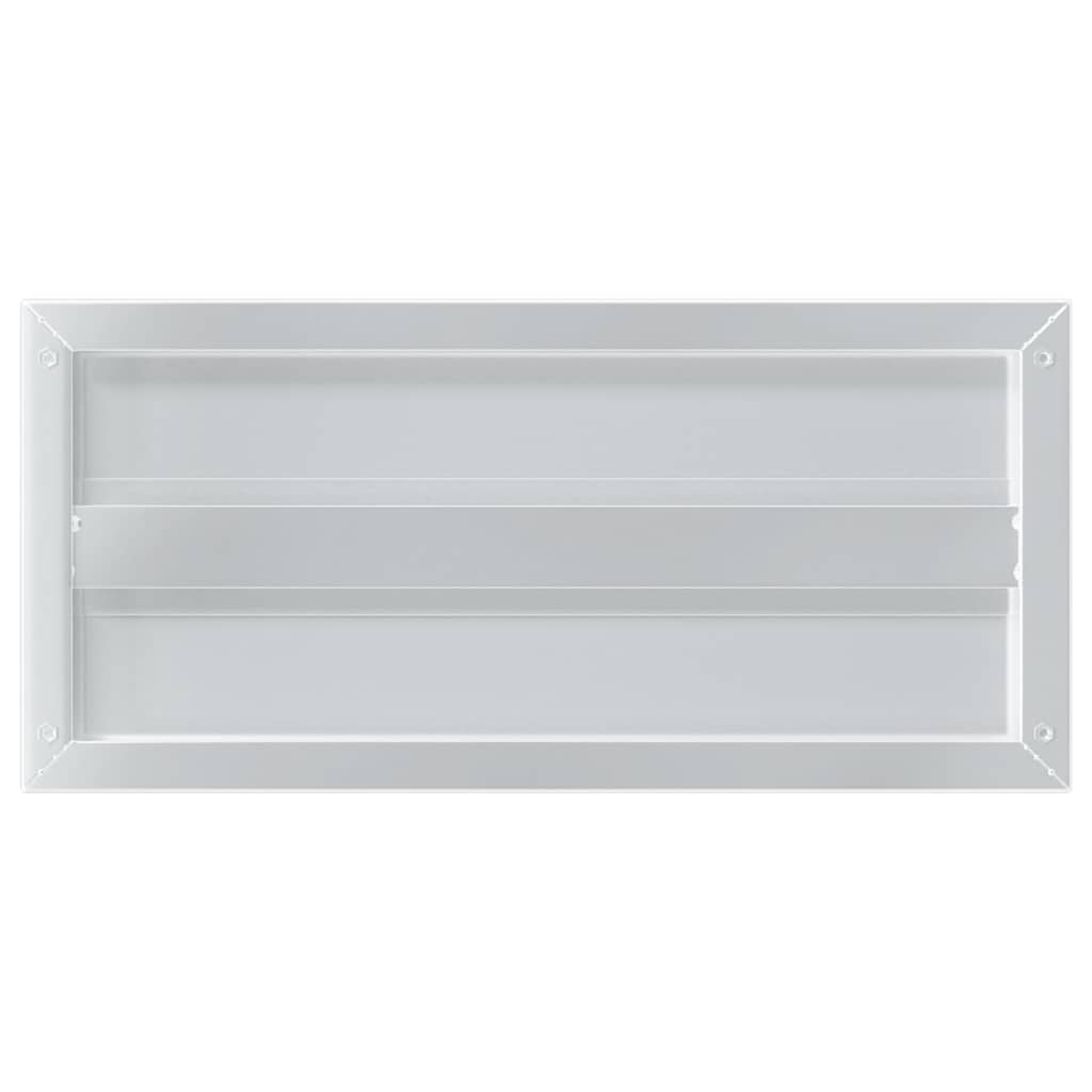 Prateleiras de parede 2 pcs 50x23,5x3cm aço inoxidável prateado