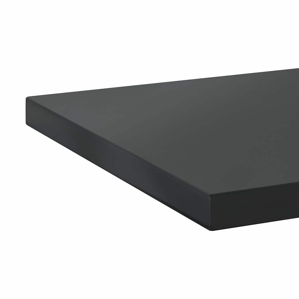 Prateleiras de parede 2 pcs 100x30x3 cm aço inoxidável prateado