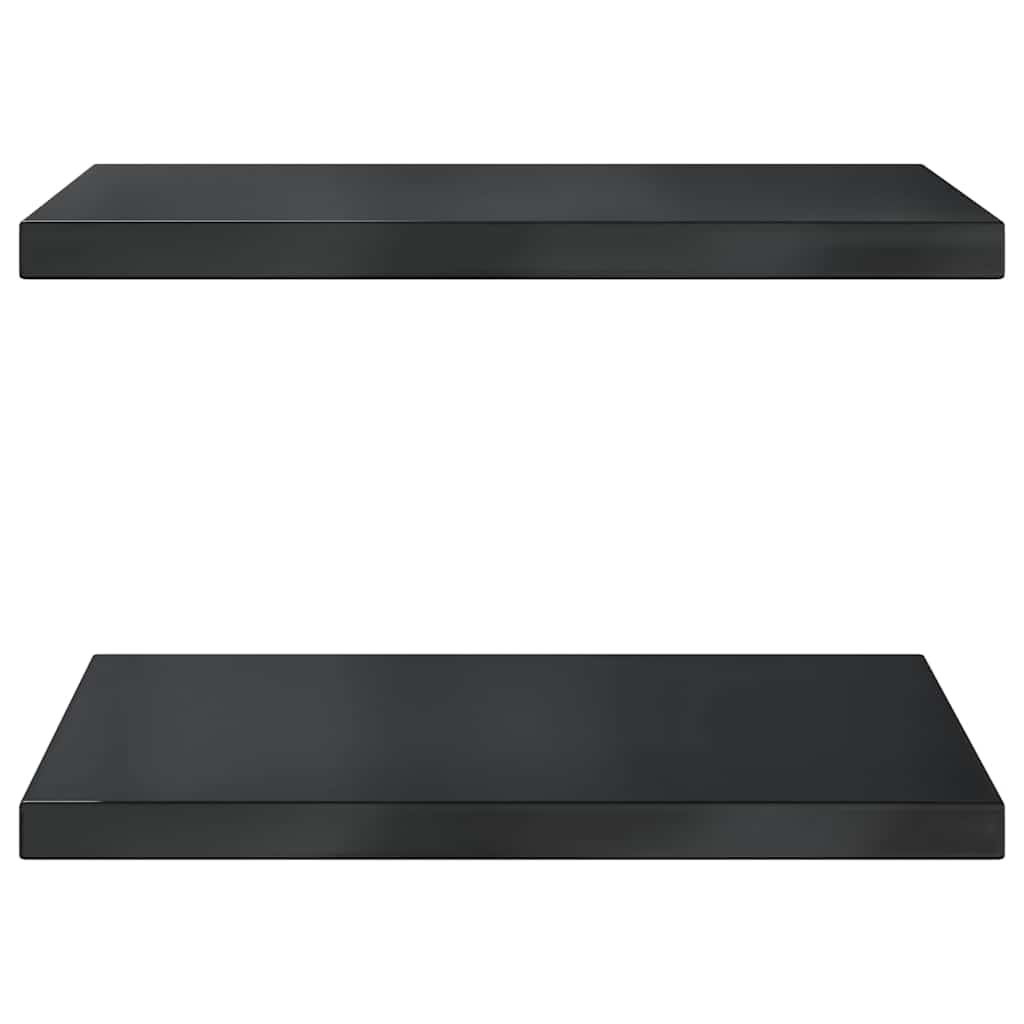Prateleiras de parede 2 pcs 50x40x3 cm aço inoxidável prateado