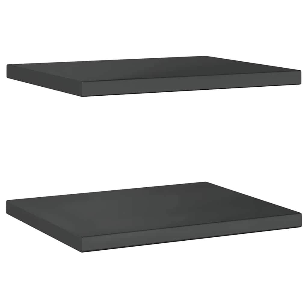 Prateleiras de parede 2 pcs 50x40x3 cm aço inoxidável prateado