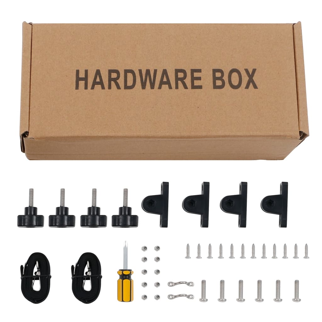 Toldo de 4 arcos Bimini 243x196x137 cm preto