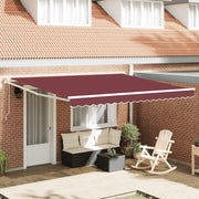 Toldo retrátil automático 400x300 cm bordô