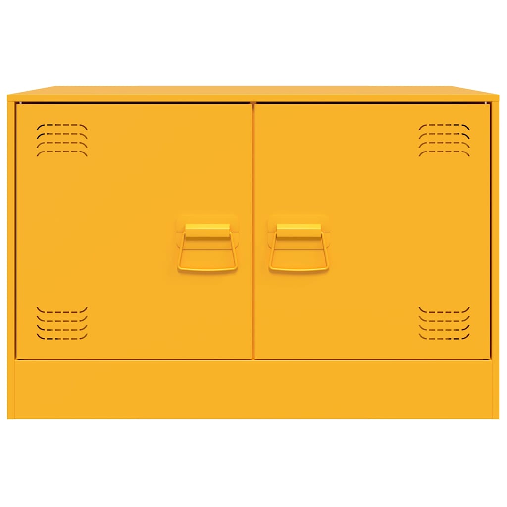 Móvel de TV 67x39x44 cm aço amarelo mostarda