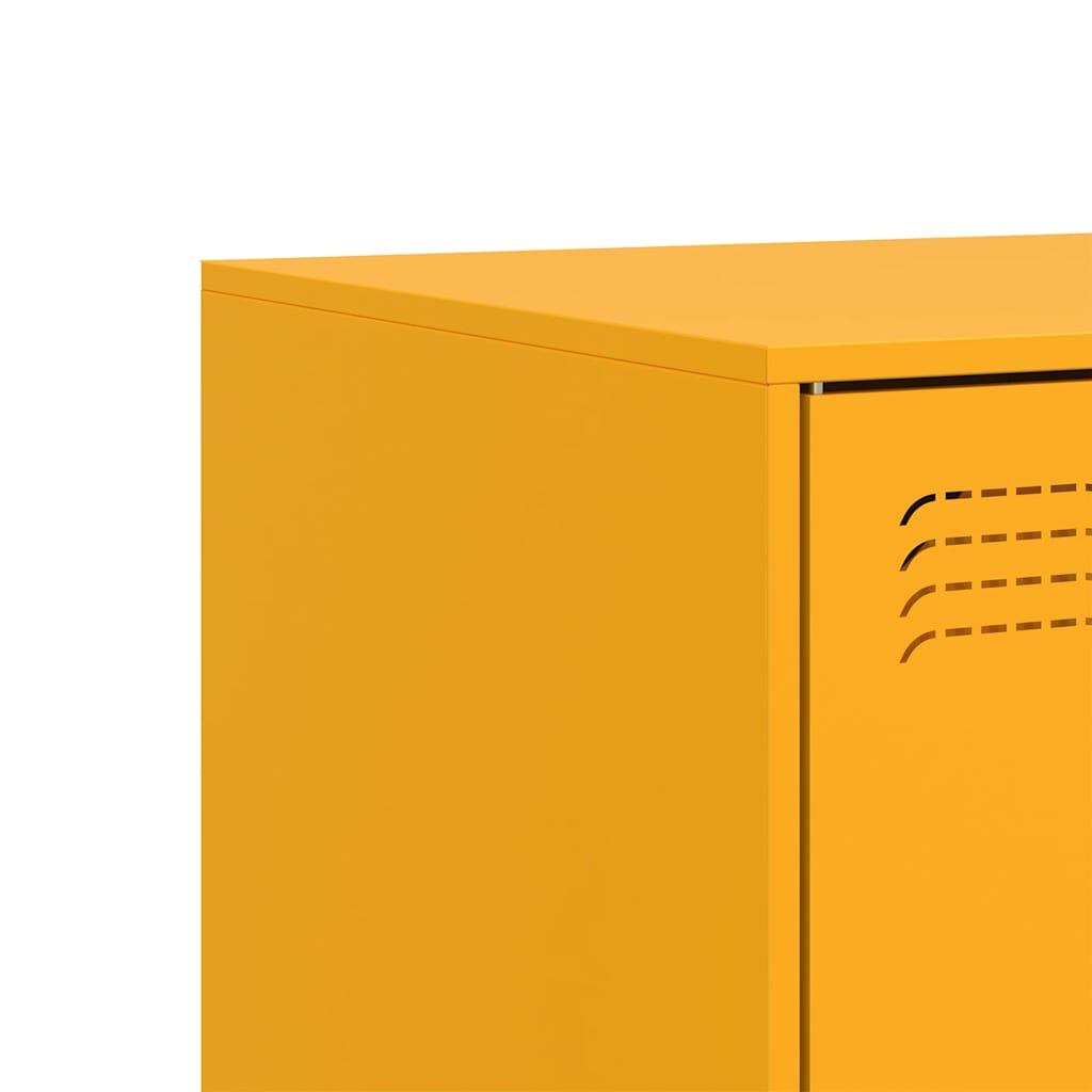 Móvel de TV 67x39x44 cm aço amarelo mostarda