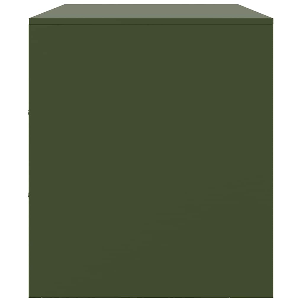 Móvel de TV 67x39x44 aço verde azeitona