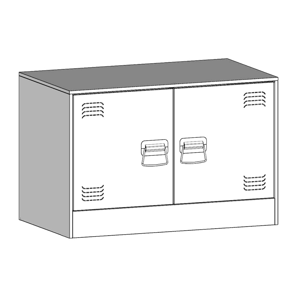 Móvel de TV 67x39x44 cm aço branco