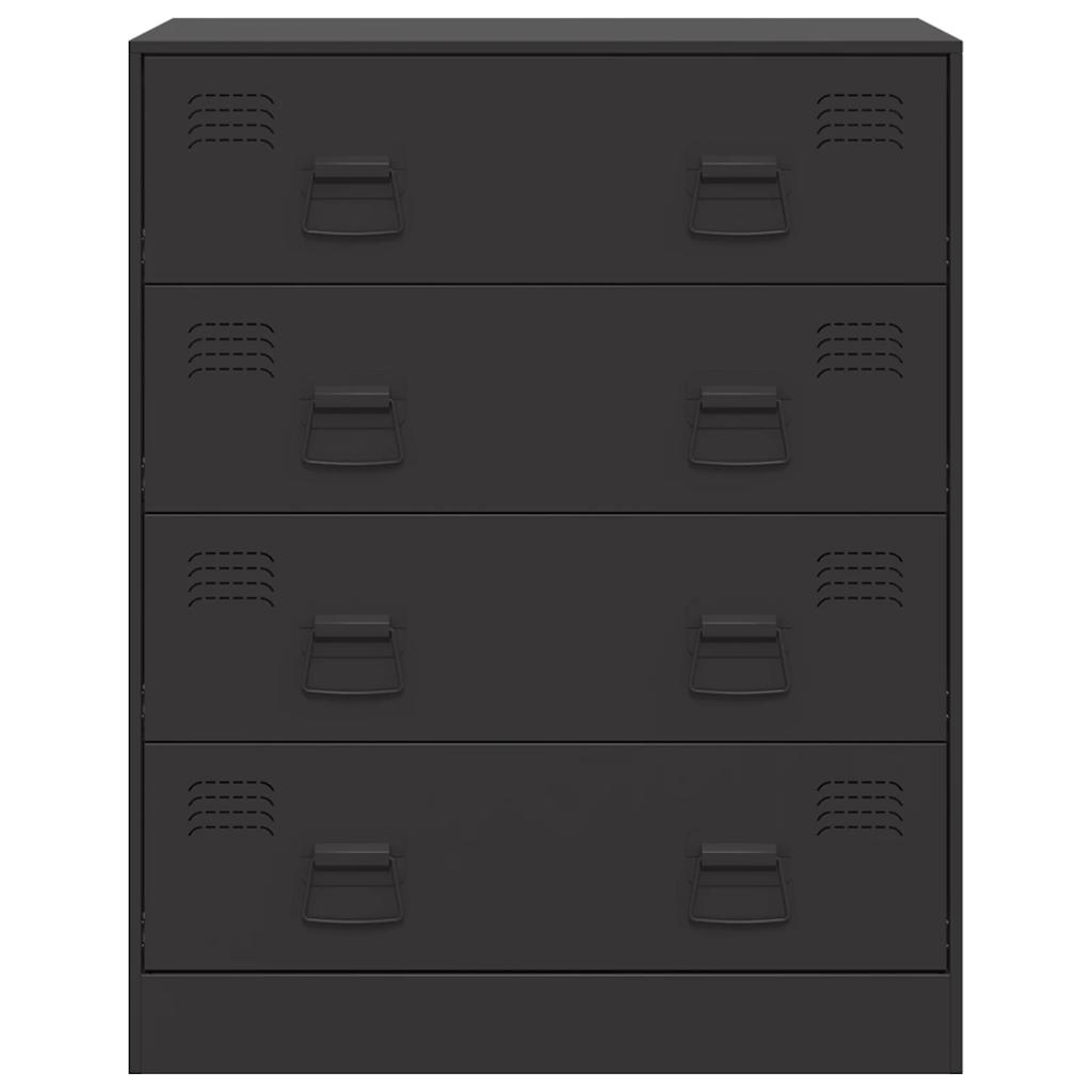 Aparador 67x39x83 cm aço preto