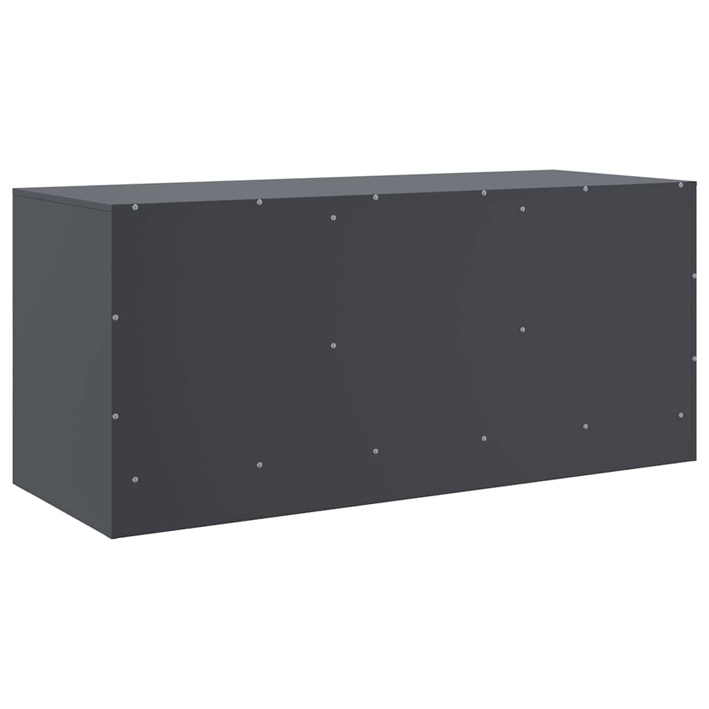 Móvel de TV 99x39x44 cm aço antracite