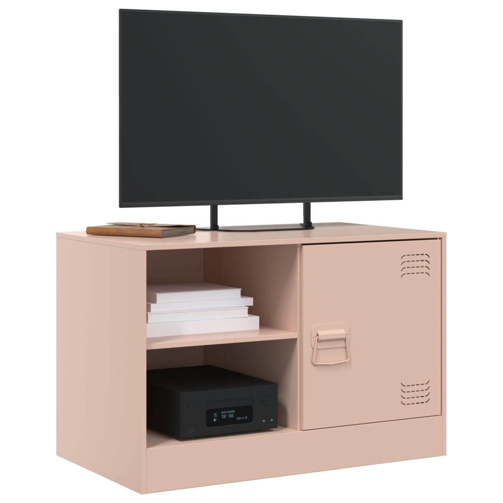 Móvel de TV 67x39x44 cm aço rosa