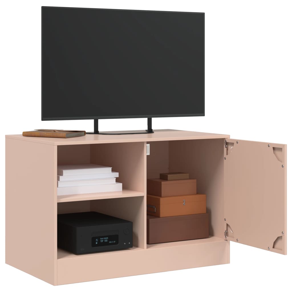 Móvel de TV 67x39x44 cm aço rosa