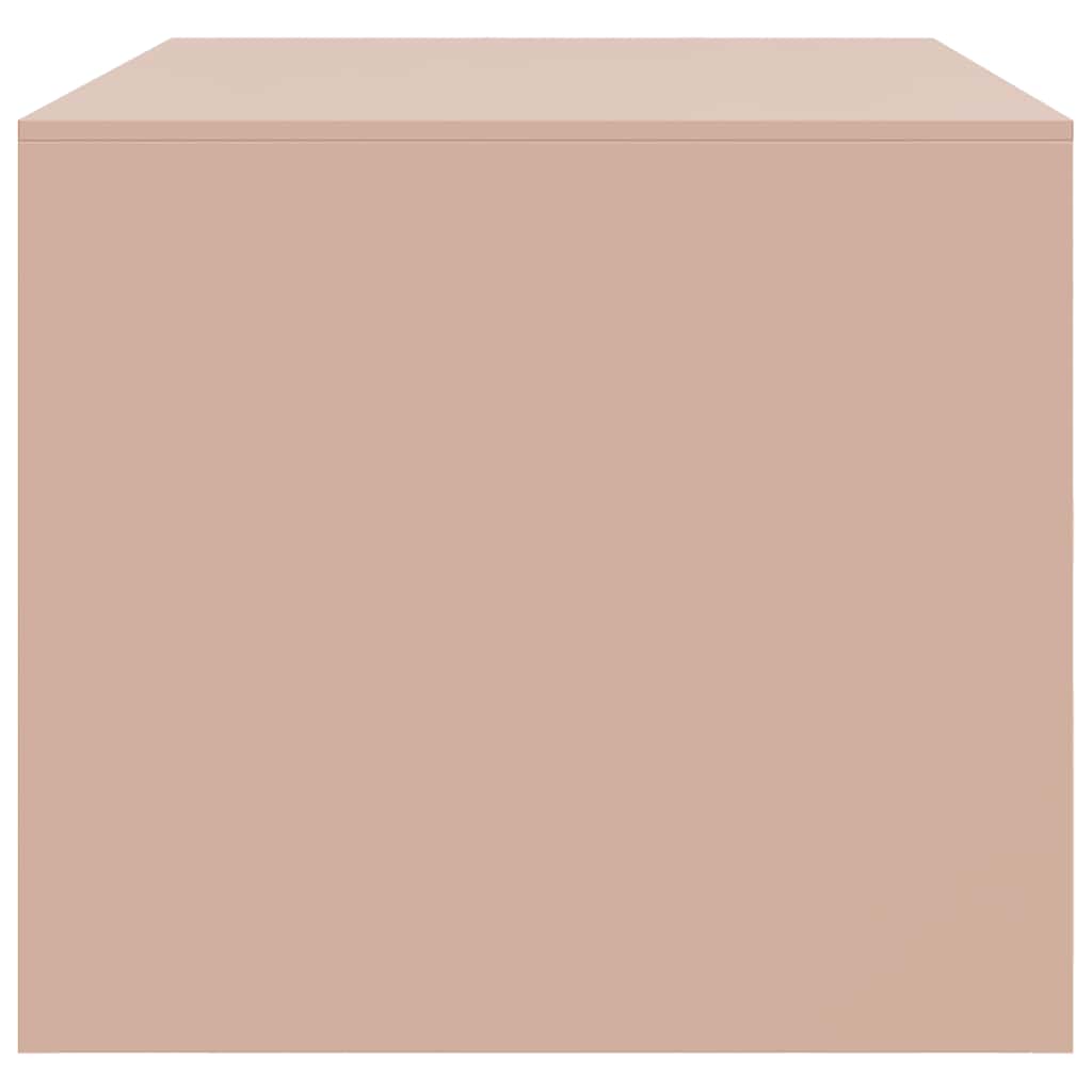 Mesa de centro 67x50x44 cm aço rosa