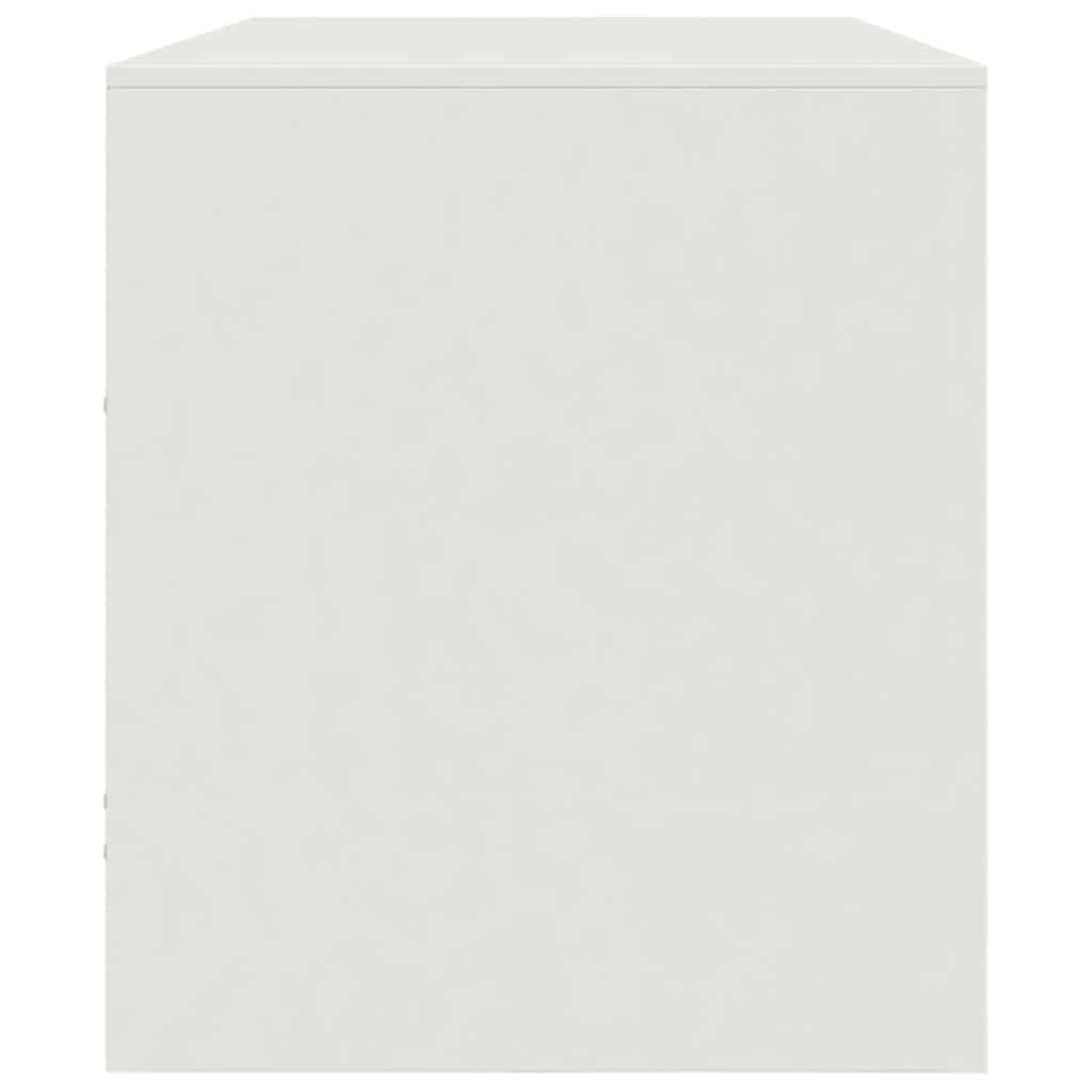 Móvel de TV 99x39x44 cm aço branco