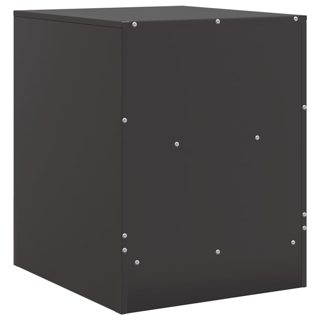 Mesa de cabeceira 34,5x39x44 cm aço preto