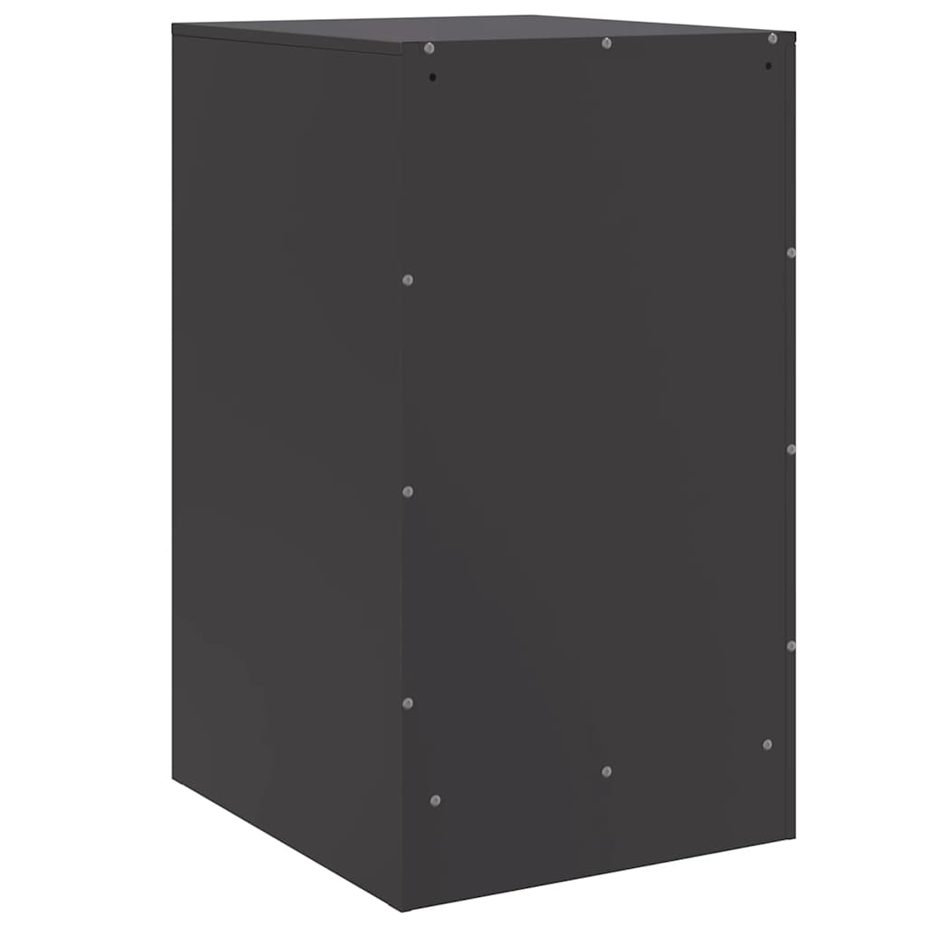 Mesa de cabeceira 34,5x39x62 cm aço preto