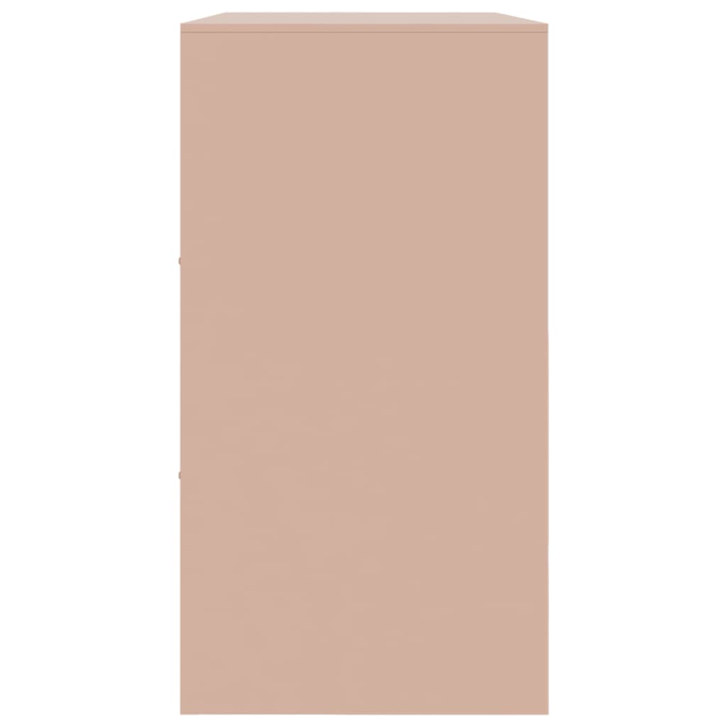 Aparador 99x39x73 cm aço rosa