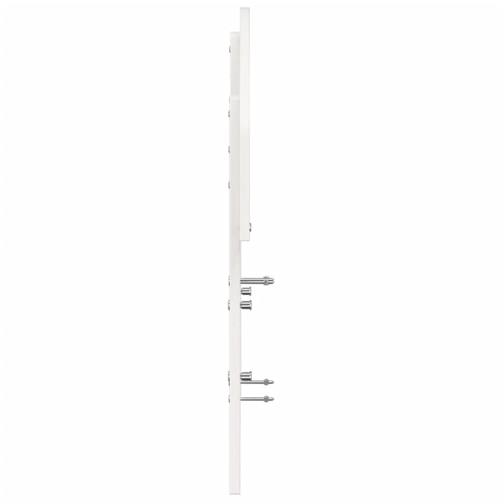 Cabeceira 120 cm madeira de pinho maciça branco