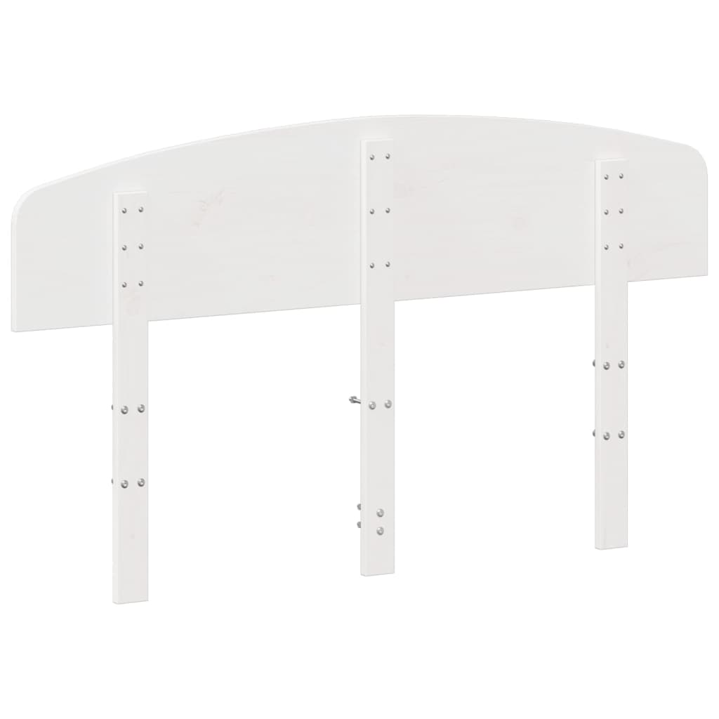 Cabeceira 120 cm madeira de pinho maciça branco