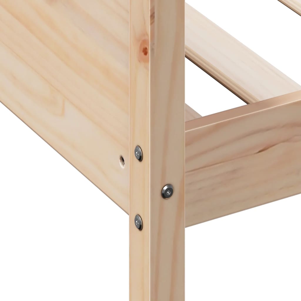 Sofá-cama sem colchão 90x190 cm madeira de pinho maciça