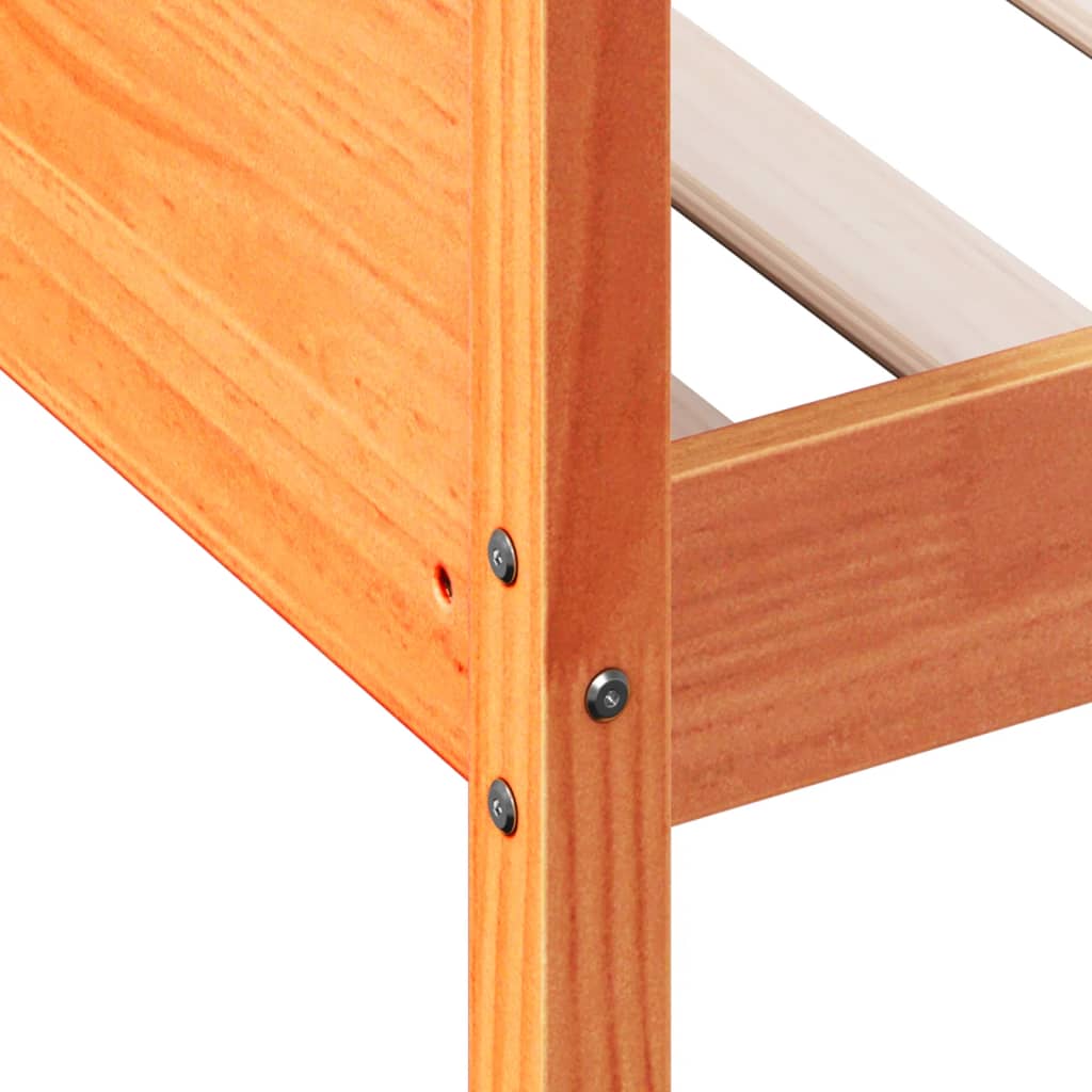 Sofá-cama sem colchão 90x190 cm pinho maciço castanho-mel