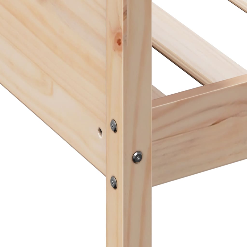 Espreguiçadeira sem colchão 75x190 cm pinho de madeira maciça