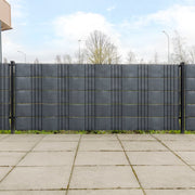 Telas de varanda 10 pcs 255x19 cm vime PE antracite