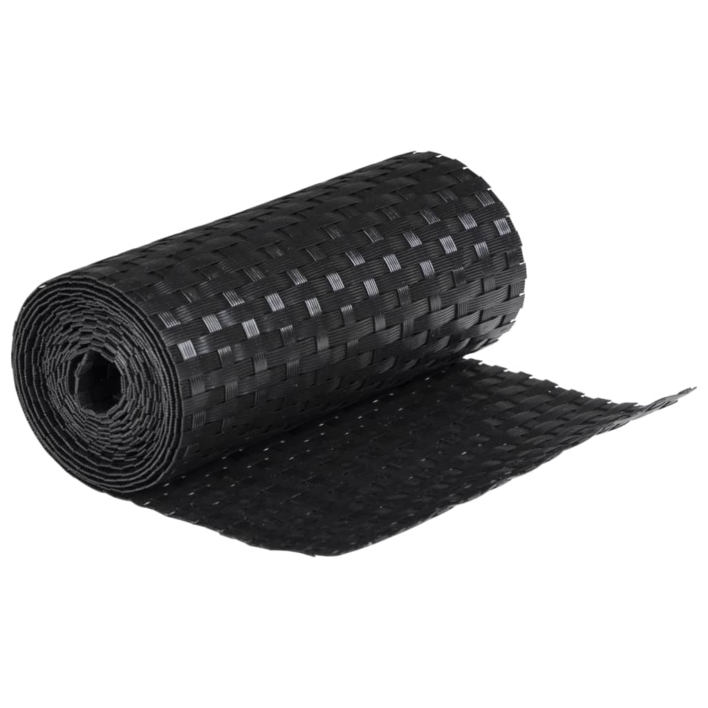 Telas de varanda 10 pcs 255x19 cm vime PE antracite