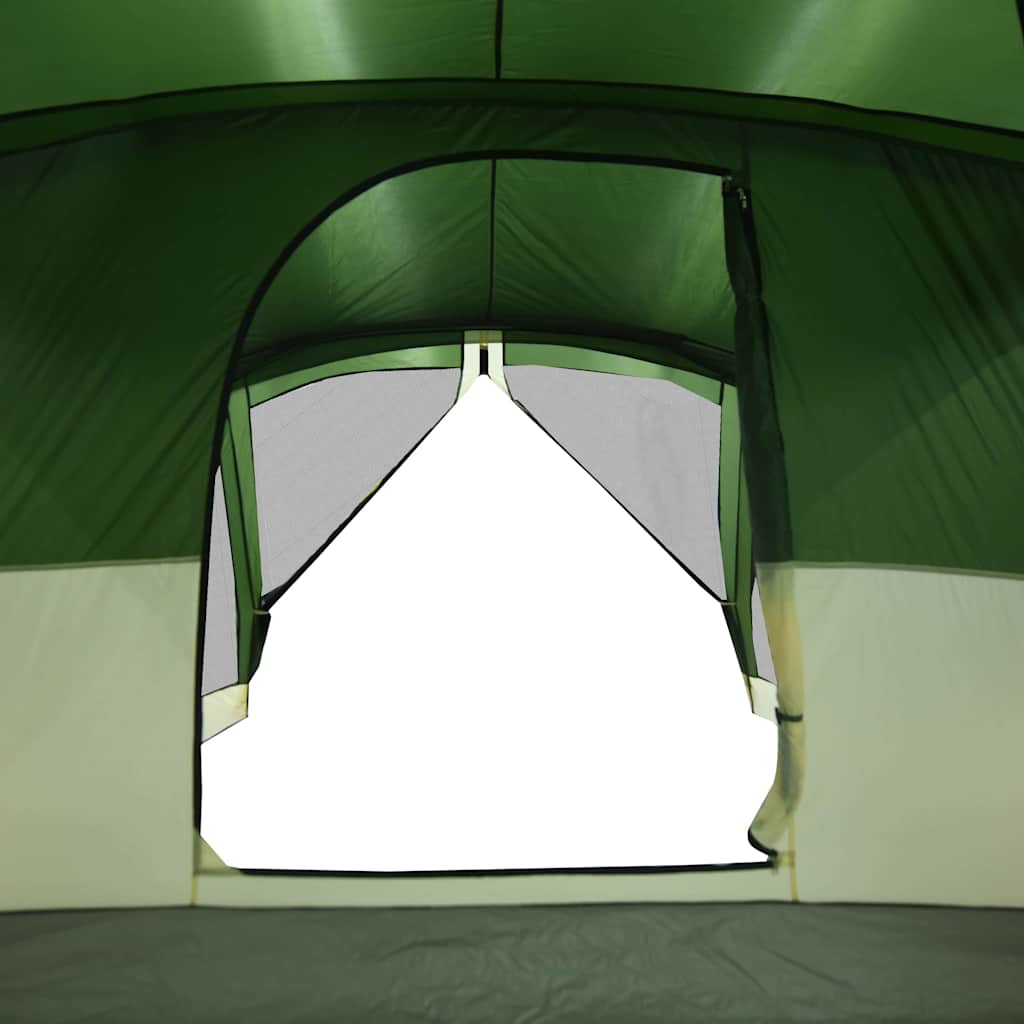 Tenda de campismo c/ avançado para 4 pessoas impermeável verde
