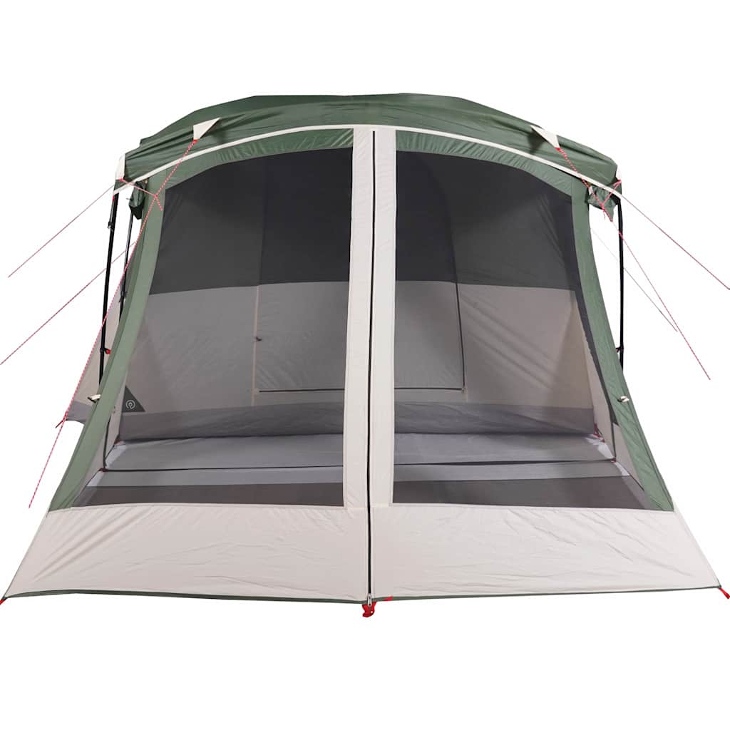 Tenda de campismo c/ avançado para 4 pessoas impermeável verde