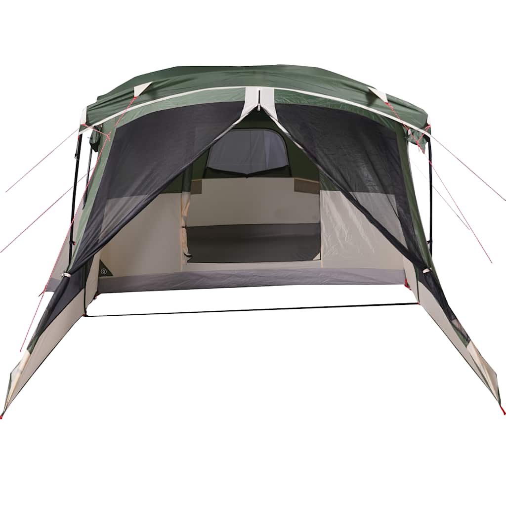 Tenda de campismo c/ avançado para 4 pessoas impermeável verde