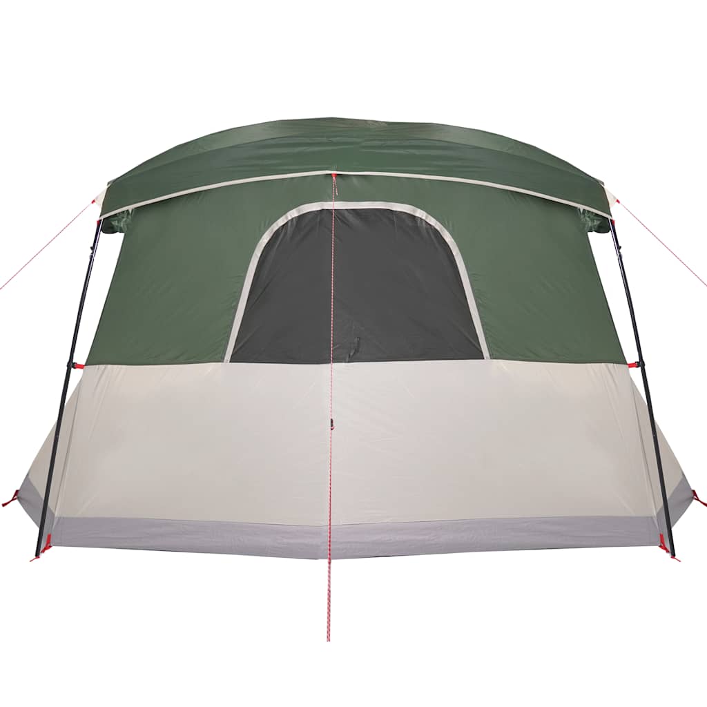 Tenda de campismo c/ avançado para 4 pessoas impermeável verde