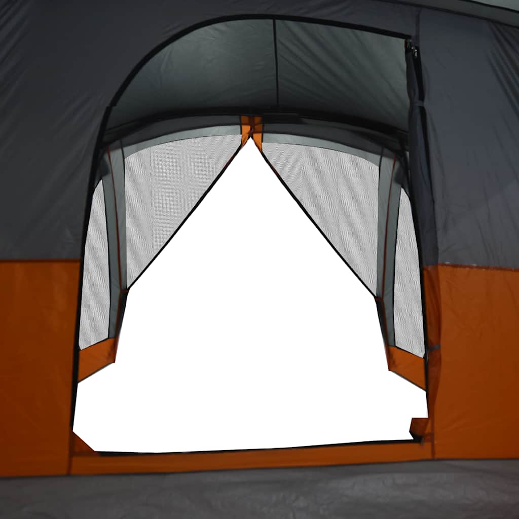 Tenda de campismo c/ avançado para 4pessoas impermeável laranja