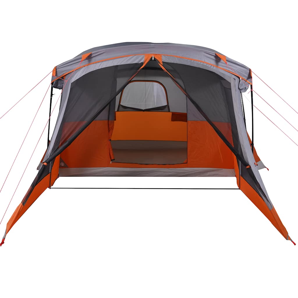 Tenda de campismo c/ avançado para 4pessoas impermeável laranja