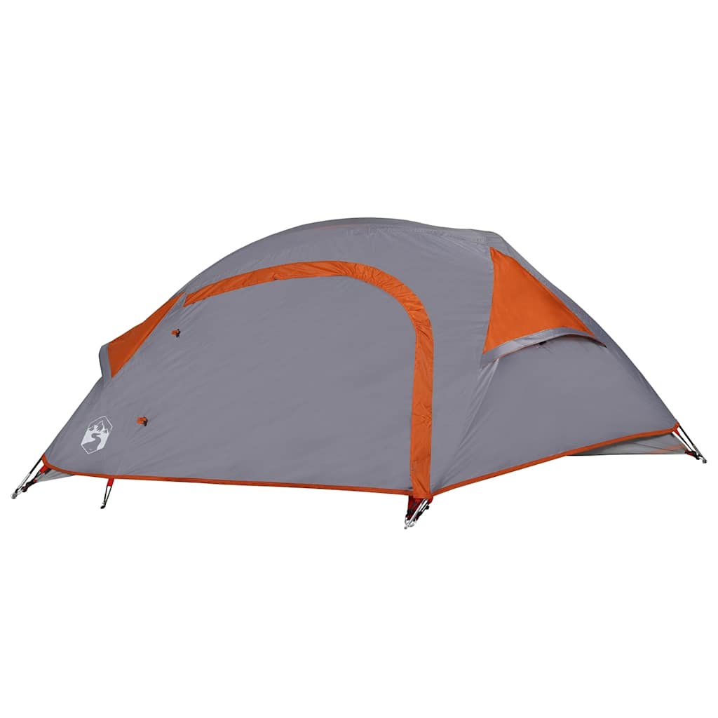 Tenda de campismo cúpula p/ 1 pessoa impermeável laranja