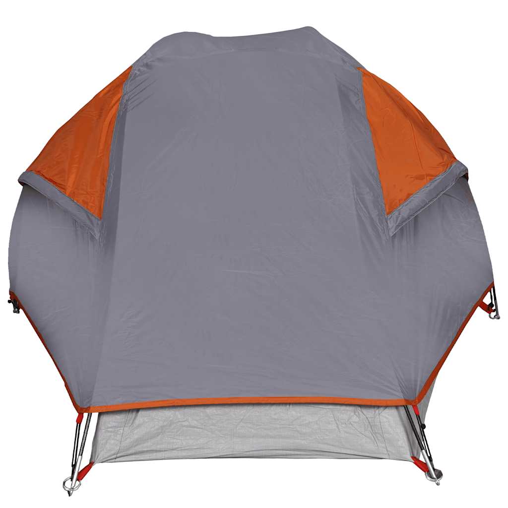 Tenda de campismo cúpula p/ 1 pessoa impermeável laranja