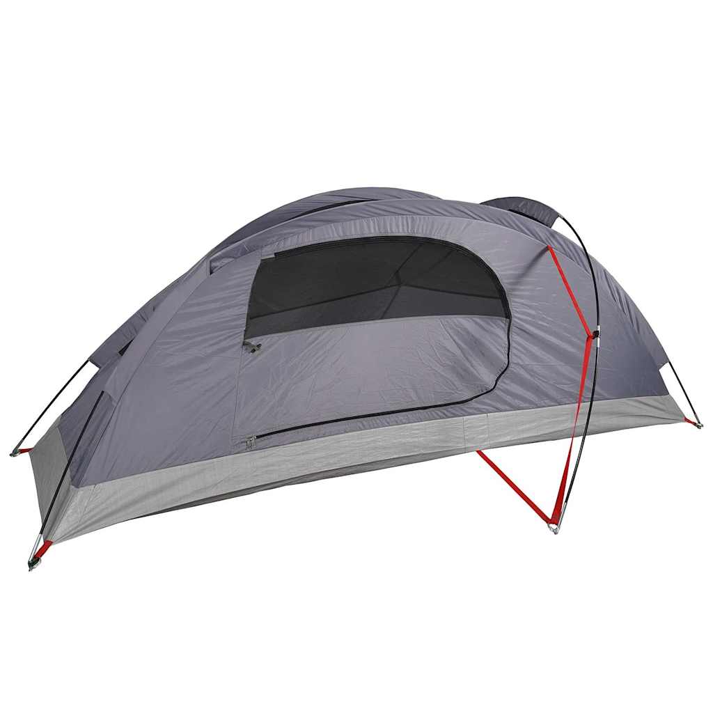 Tenda de campismo cúpula p/ 1 pessoa impermeável laranja