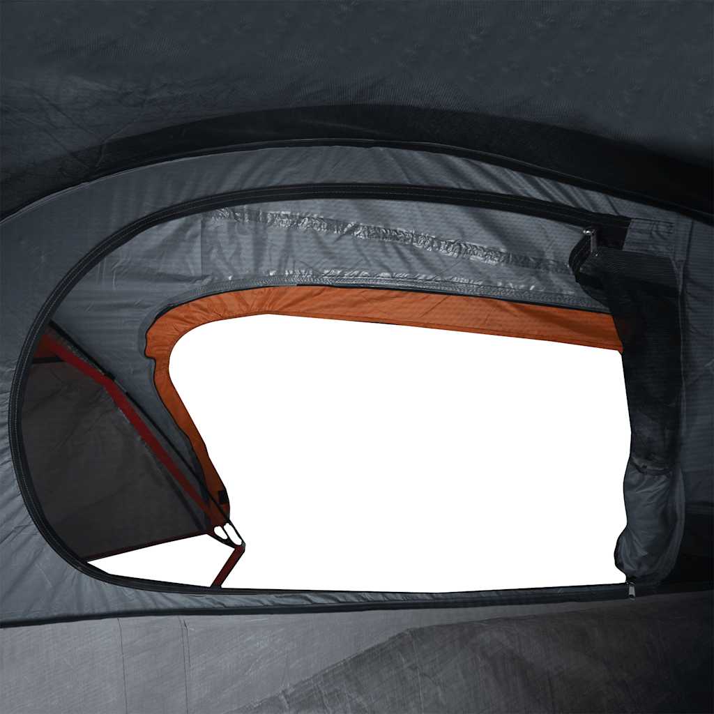 Tenda de campismo cúpula p/ 1 pessoa impermeável laranja
