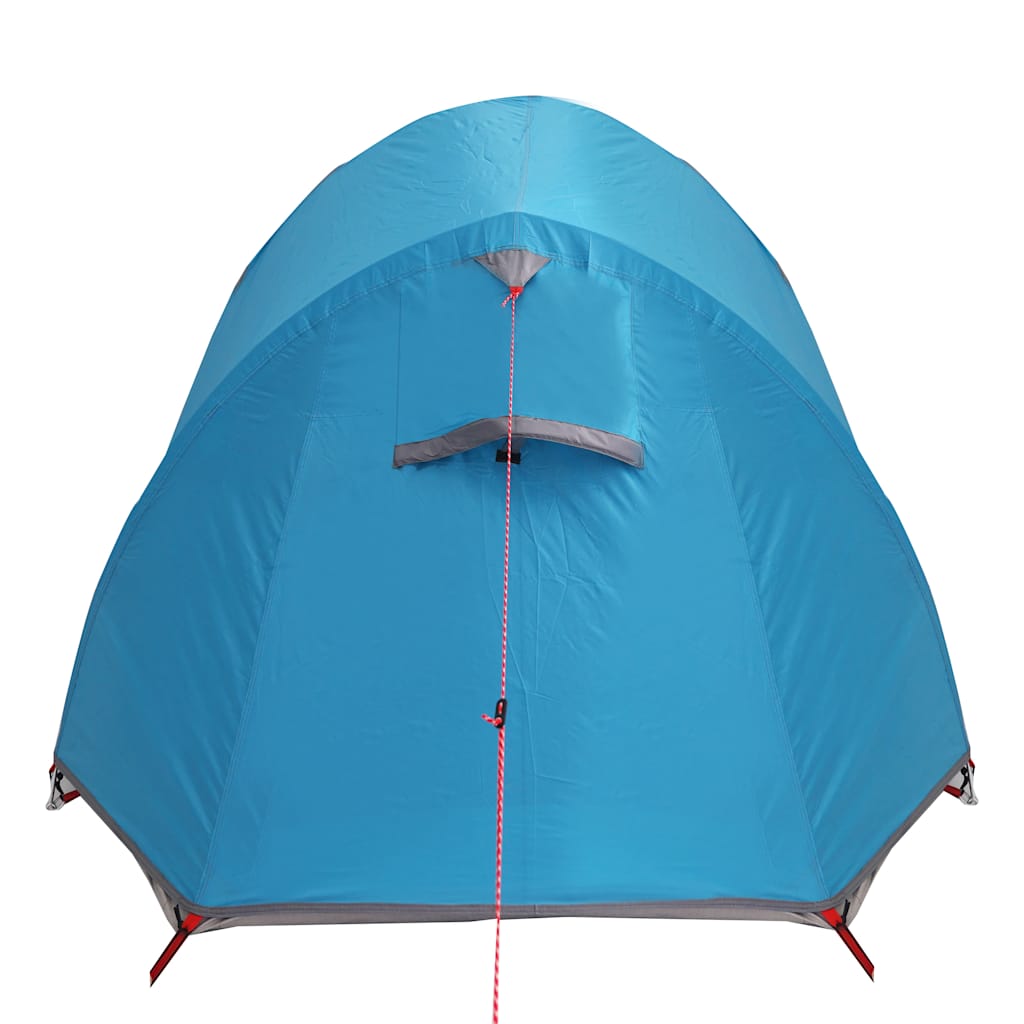 Tenda de campismo túnel para 3 pessoas impermeável azul
