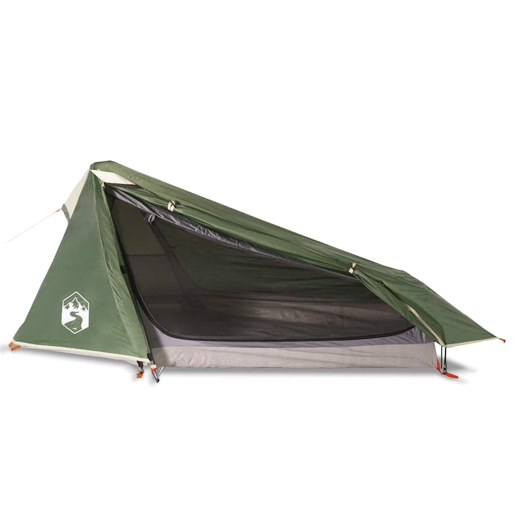 Tenda de campismo túnel para 1 pessoa impermeável verde
