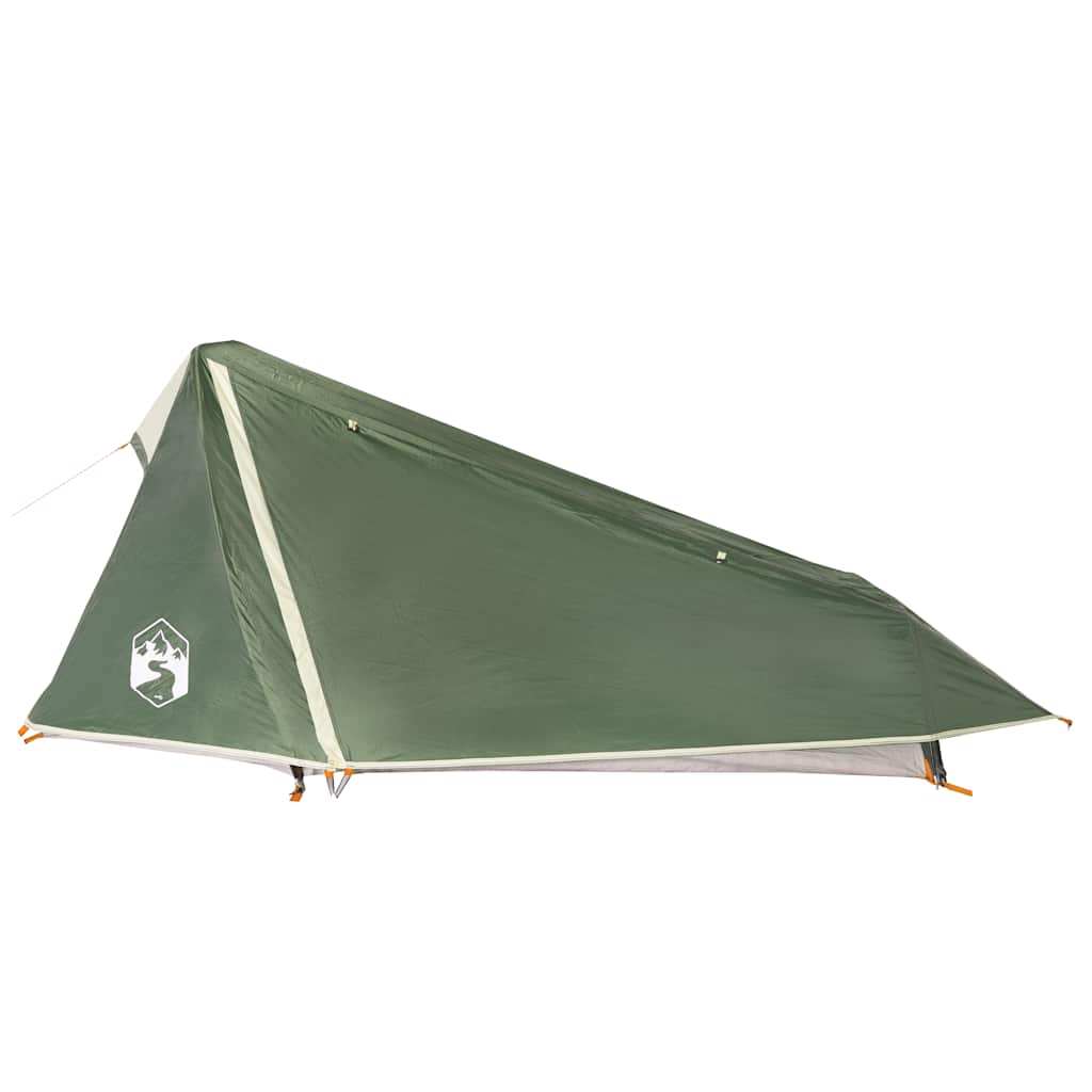Tenda de campismo túnel para 1 pessoa impermeável verde