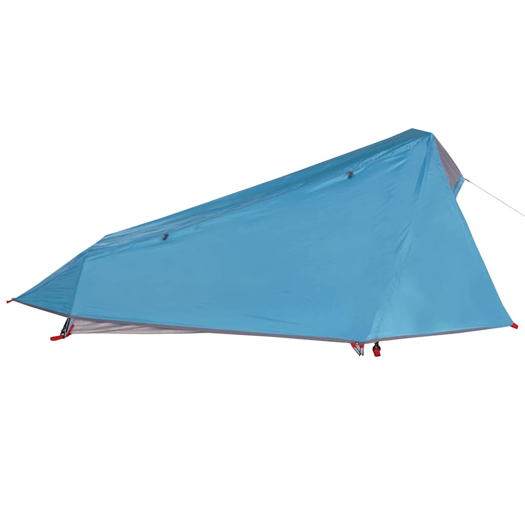 Tenda de campismo túnel para 1 pessoa impermeável azul