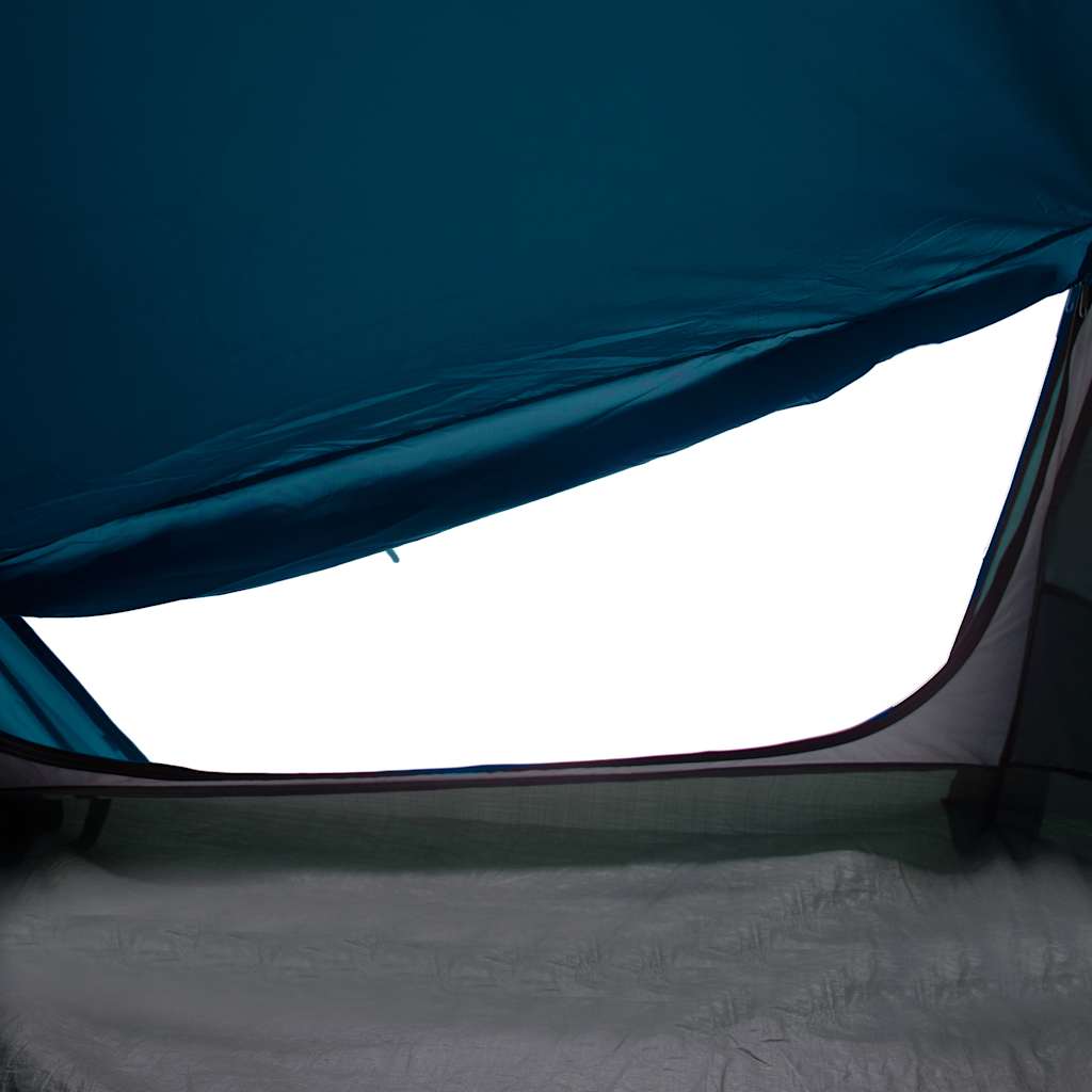 Tenda de campismo túnel para 1 pessoa impermeável azul