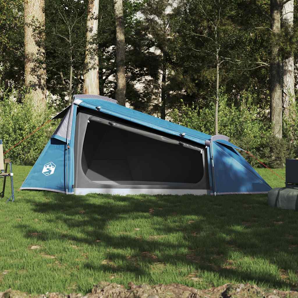 Tenda de campismo túnel para 2 pessoas impermeável azul