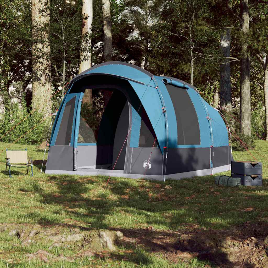 Tenda de campismo túnel para 3 pessoas impermeável azul