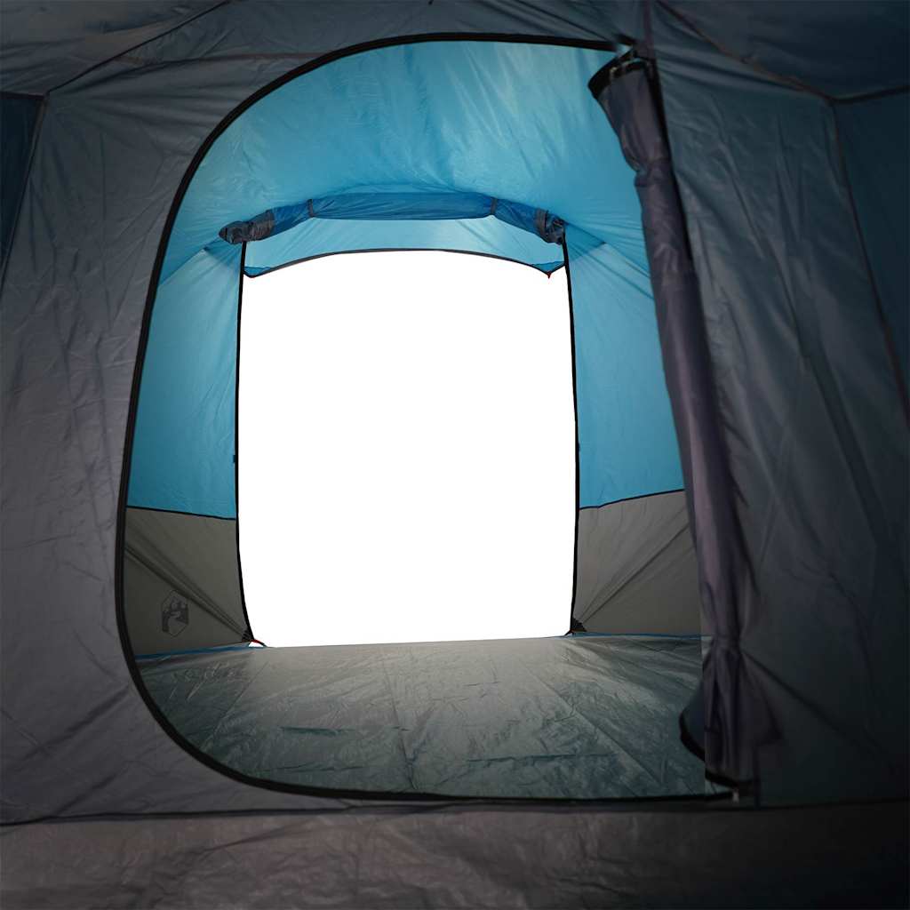 Tenda de campismo túnel para 4 pessoas impermeável azul