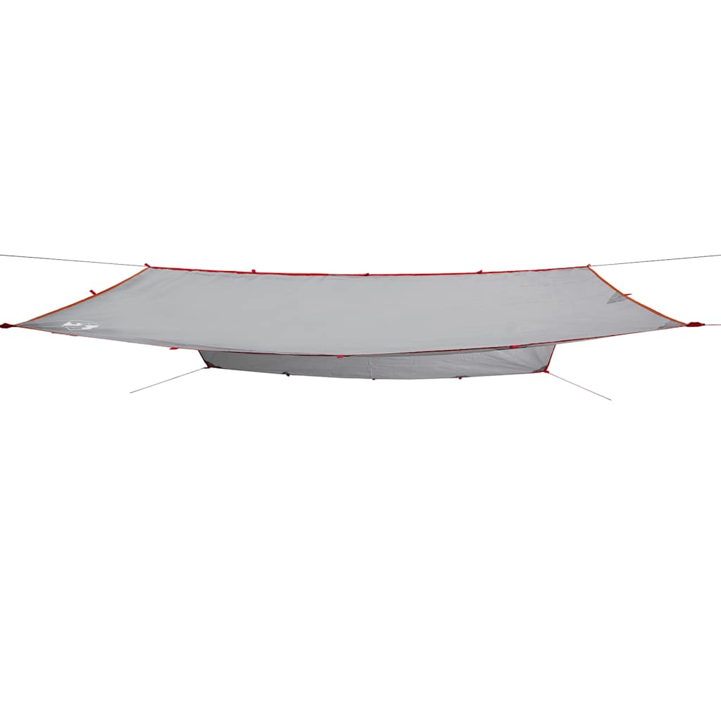 Lona de campismo 400x294 cm impermeável cinzento e laranja
