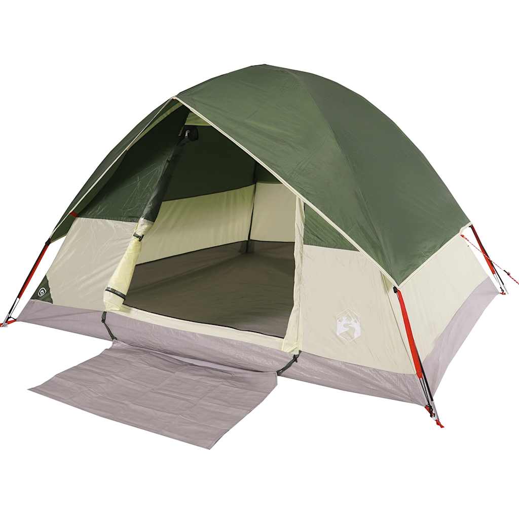 Tenda de campismo cúpula para 3 pessoas impermeável verde