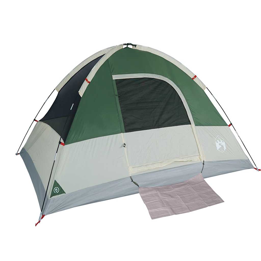 Tenda de campismo cúpula para 3 pessoas impermeável verde