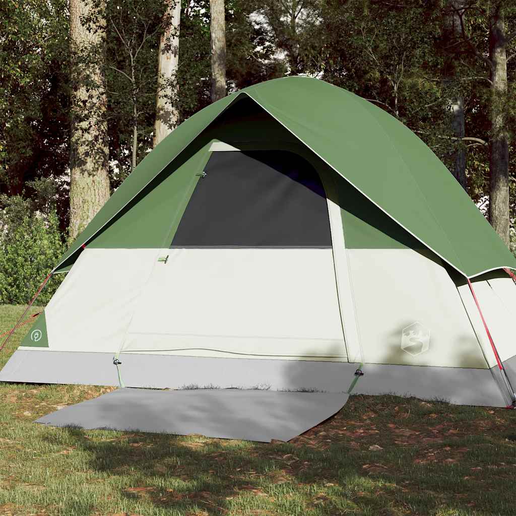 Tenda de campismo cúpula para 3 pessoas impermeável verde