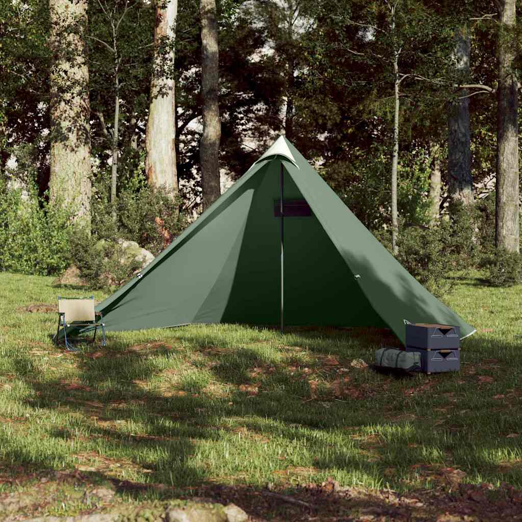 Tenda familiar tipi para 7 pessoas impermeável verde